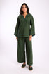 Top in cotton and viscose with round neckline